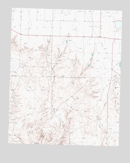 Pollard Creek, TX USGS Topographic Map