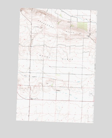 Beverly NE, WA USGS Topographic Map