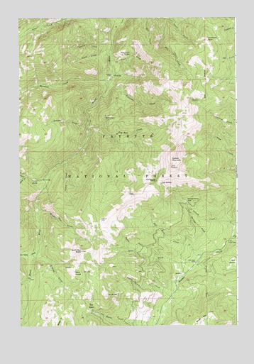 Pollock Mountain, ID USGS Topographic Map