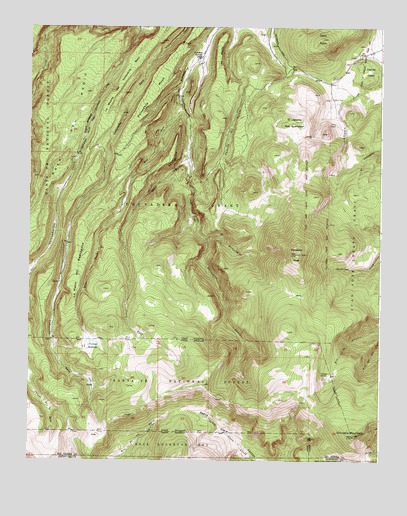 Polvadera Peak, NM USGS Topographic Map