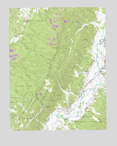 Beverly West, WV USGS Topographic Map