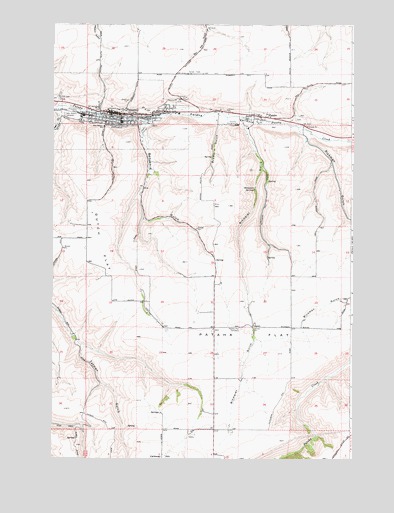 Pomeroy, WA USGS Topographic Map