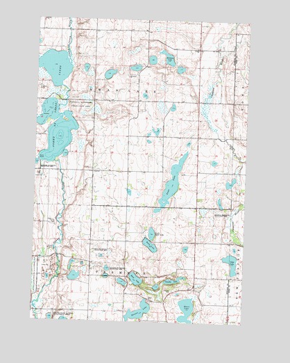 Pomme De Terre Lakes, MN USGS Topographic Map