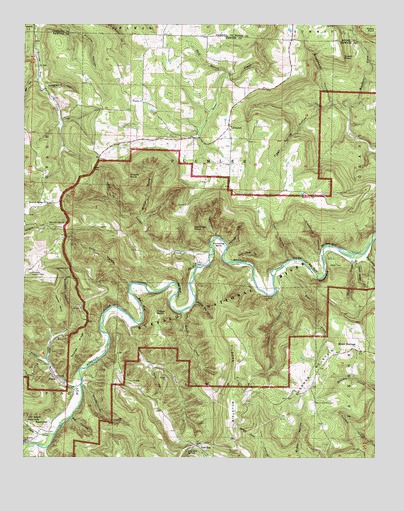Ponca, AR USGS Topographic Map