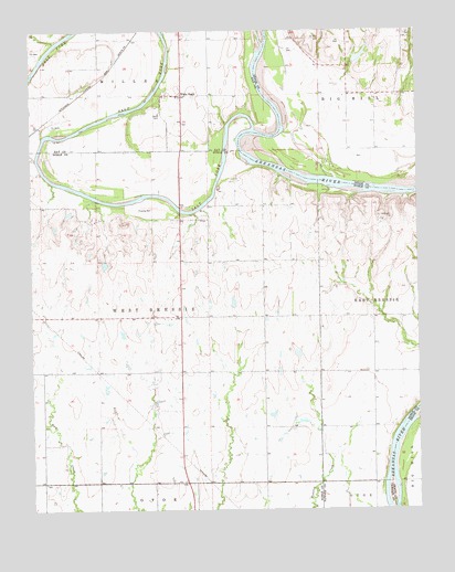 Ponca City SE, OK USGS Topographic Map