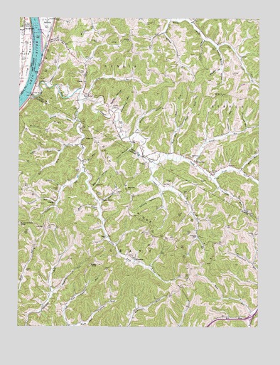 Pond Creek, WV USGS Topographic Map