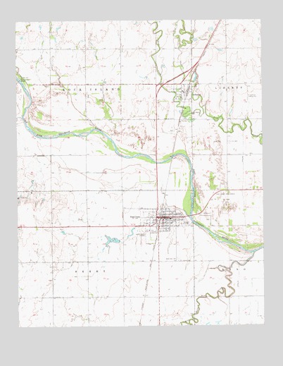 Pond Creek, OK USGS Topographic Map