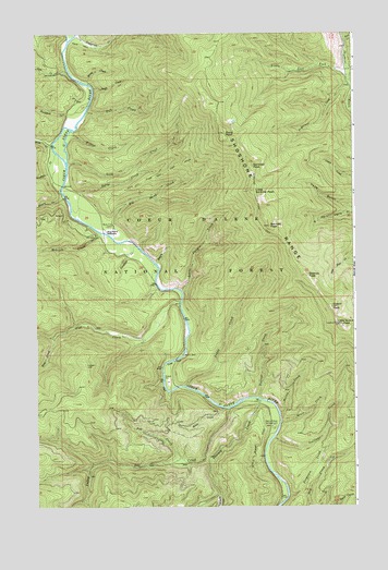 Pond Peak, ID USGS Topographic Map