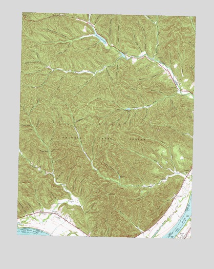 Pond Run, OH USGS Topographic Map