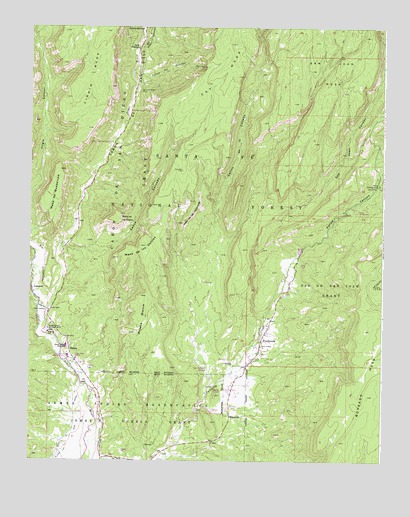 Ponderosa, NM USGS Topographic Map
