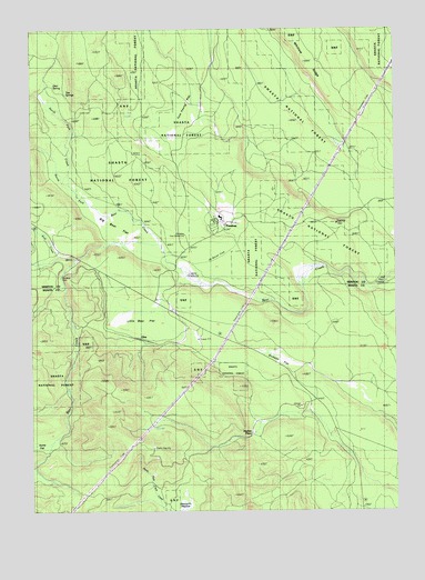 Pondosa, CA USGS Topographic Map