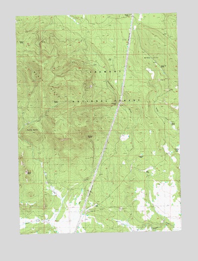 Ponina Butte, OR USGS Topographic Map
