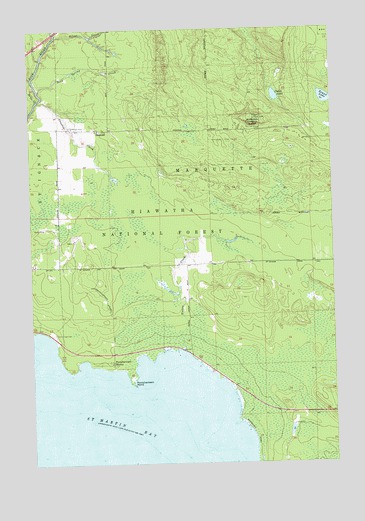 Pontchartrain Shores, MI USGS Topographic Map