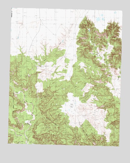 Pony Flats, TX USGS Topographic Map