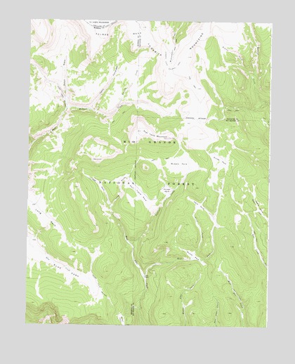 Pool Table Mountain, CO USGS Topographic Map