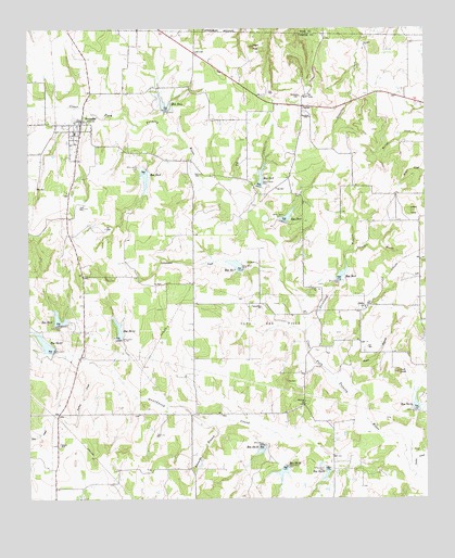 Poolville, TX USGS Topographic Map