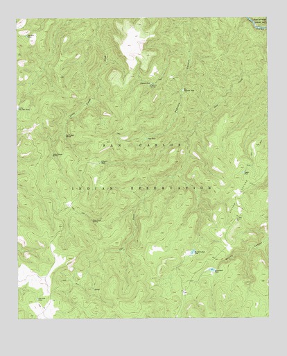 Popcorn Canyon, AZ USGS Topographic Map