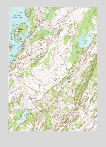 Pope Mills, NY USGS Topographic Map