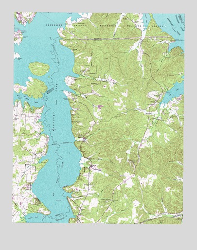 Poplar Creek, TN USGS Topographic Map