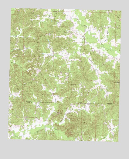 Poplar Creek, MS USGS Topographic Map