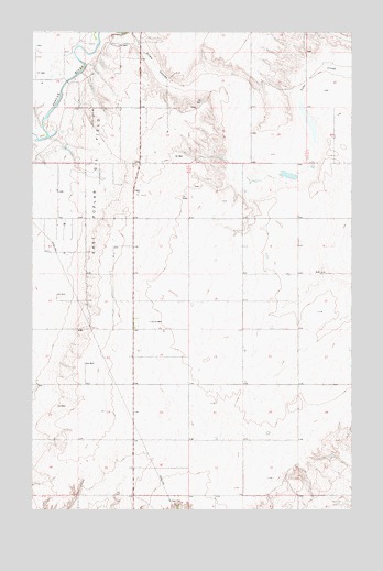 Poplar NE, MT USGS Topographic Map