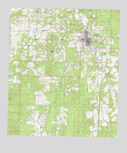 Poplarville, MS USGS Topographic Map