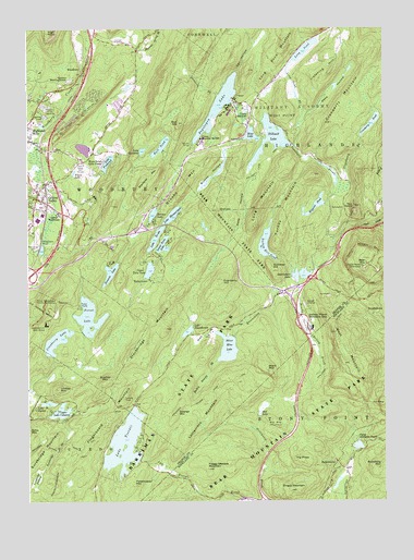 Popolopen Lake, NY USGS Topographic Map