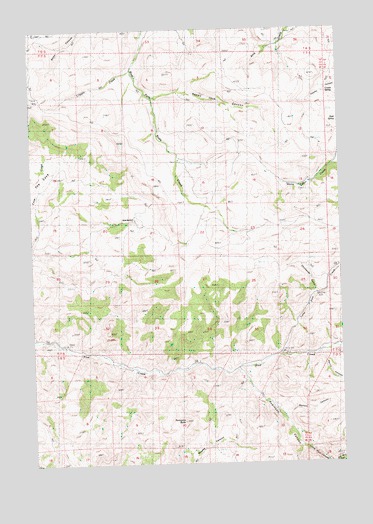 Porcupine Butte, OR USGS Topographic Map