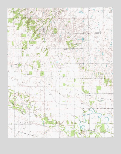 Porcupine Butte, OK USGS Topographic Map