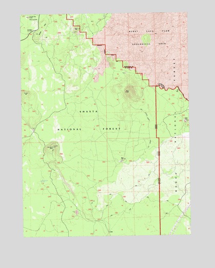 Porcupine Butte, CA USGS Topographic Map