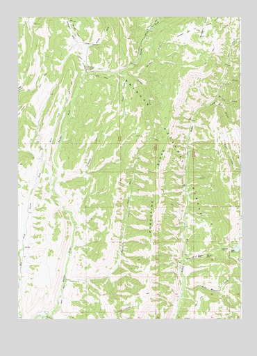 Porcupine Creek, WY USGS Topographic Map
