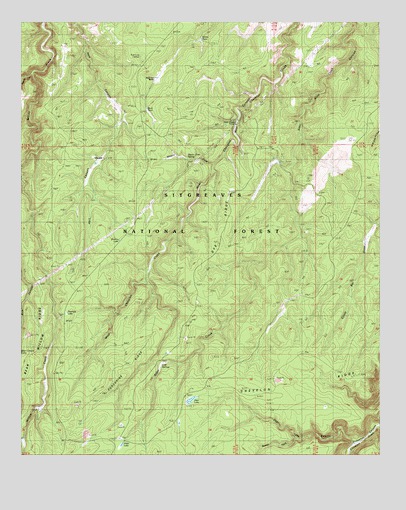 Porcupine Ridge, AZ USGS Topographic Map