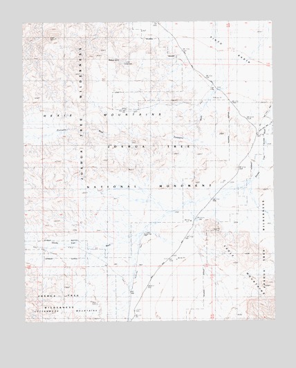 Porcupine Wash, CA USGS Topographic Map