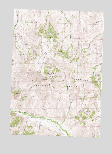 Porphyry Peak, ID USGS Topographic Map