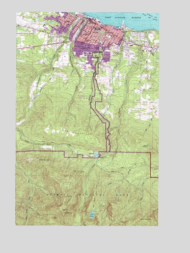 Port Angeles, WA USGS Topographic Map
