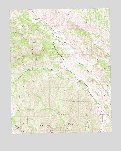 Bickmore Canyon, CA USGS Topographic Map