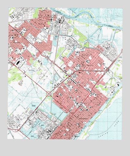 Port Arthur North, TX USGS Topographic Map