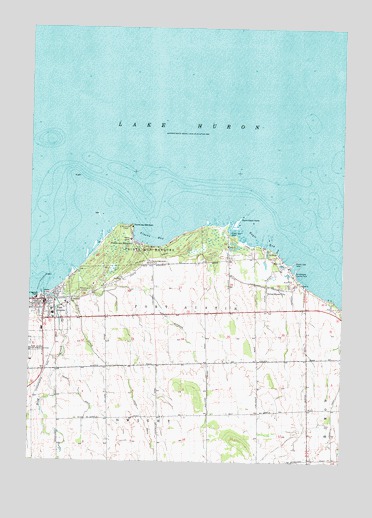 Port Austin East, MI USGS Topographic Map