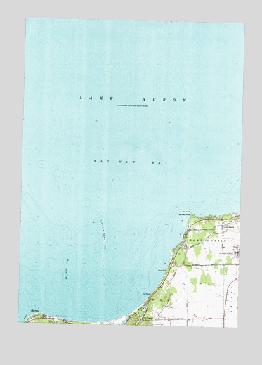 Port Austin West, MI USGS Topographic Map