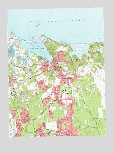 Port Jefferson, NY USGS Topographic Map