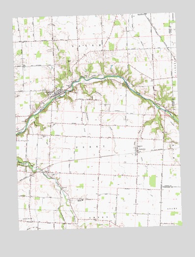 Port Jefferson, OH USGS Topographic Map