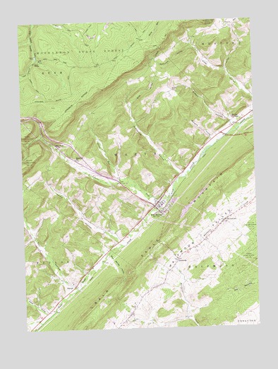 Port Matilda, PA USGS Topographic Map