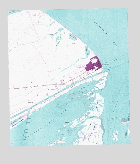 Port O'Connor, TX USGS Topographic Map