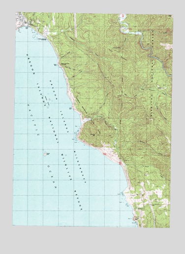 Port Orford, OR USGS Topographic Map