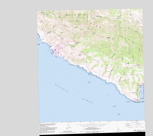 Port San Luis, CA USGS Topographic Map