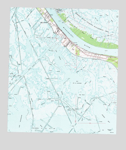 Port Sulphur, LA USGS Topographic Map