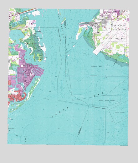 Port Tampa, FL USGS Topographic Map
