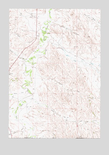 Biddle, MT USGS Topographic Map