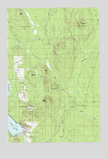 Portage Lake East, ME USGS Topographic Map