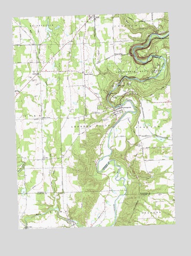 Portageville, NY USGS Topographic Map